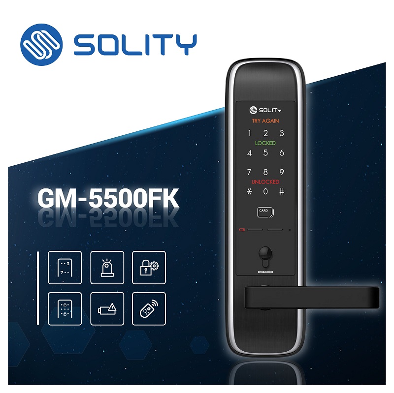 Khóa thẻ từ Solity GM-5500FK